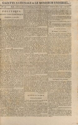 Gazette nationale, ou le moniteur universel (Le moniteur universel) Samstag 21. Januar 1797