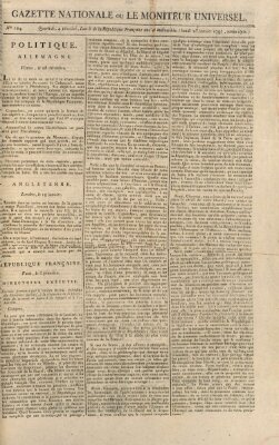 Gazette nationale, ou le moniteur universel (Le moniteur universel) Montag 23. Januar 1797