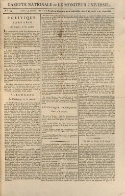 Gazette nationale, ou le moniteur universel (Le moniteur universel) Samstag 28. Januar 1797