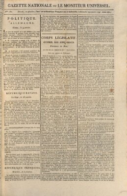 Gazette nationale, ou le moniteur universel (Le moniteur universel) Sonntag 29. Januar 1797