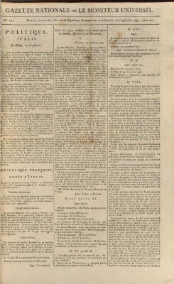 Gazette nationale, ou le moniteur universel (Le moniteur universel) Donnerstag 9. Februar 1797