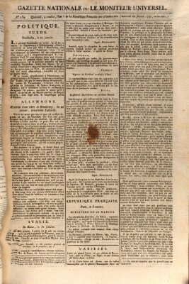 Gazette nationale, ou le moniteur universel (Le moniteur universel) Mittwoch 22. Februar 1797