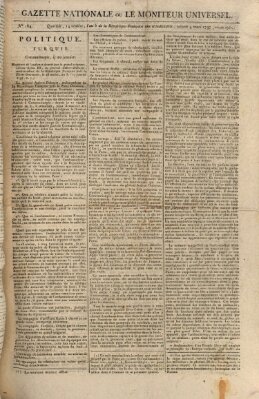 Gazette nationale, ou le moniteur universel (Le moniteur universel) Samstag 4. März 1797