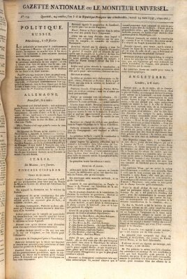 Gazette nationale, ou le moniteur universel (Le moniteur universel) Dienstag 14. März 1797