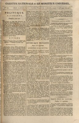 Gazette nationale, ou le moniteur universel (Le moniteur universel) Samstag 1. April 1797