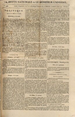 Gazette nationale, ou le moniteur universel (Le moniteur universel) Freitag 7. April 1797