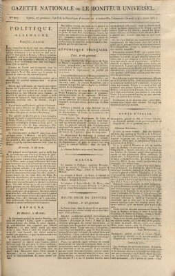 Gazette nationale, ou le moniteur universel (Le moniteur universel) Sonntag 16. April 1797