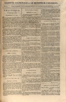 Gazette nationale, ou le moniteur universel (Le moniteur universel) Mittwoch 19. April 1797