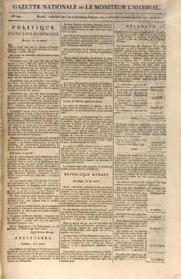 Gazette nationale, ou le moniteur universel (Le moniteur universel) Samstag 29. April 1797