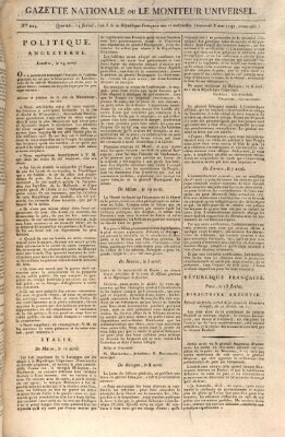 Gazette nationale, ou le moniteur universel (Le moniteur universel) Mittwoch 3. Mai 1797