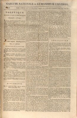 Gazette nationale, ou le moniteur universel (Le moniteur universel) Sonntag 7. Mai 1797