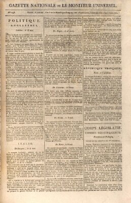 Gazette nationale, ou le moniteur universel (Le moniteur universel) Donnerstag 25. Mai 1797