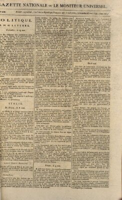 Gazette nationale, ou le moniteur universel (Le moniteur universel) Sonntag 28. Mai 1797