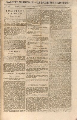 Gazette nationale, ou le moniteur universel (Le moniteur universel) Dienstag 30. Mai 1797