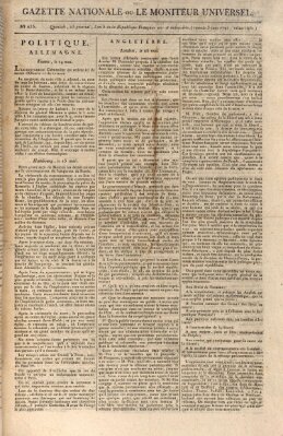 Gazette nationale, ou le moniteur universel (Le moniteur universel) Samstag 3. Juni 1797