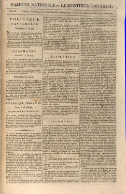 Gazette nationale, ou le moniteur universel (Le moniteur universel) Sonntag 4. Juni 1797