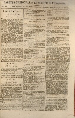 Gazette nationale, ou le moniteur universel (Le moniteur universel) Samstag 10. Juni 1797