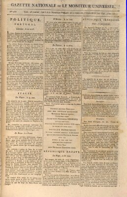 Gazette nationale, ou le moniteur universel (Le moniteur universel) Sonntag 11. Juni 1797