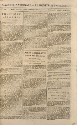 Gazette nationale, ou le moniteur universel (Le moniteur universel) Samstag 17. Juni 1797