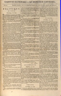 Gazette nationale, ou le moniteur universel (Le moniteur universel) Donnerstag 22. Juni 1797