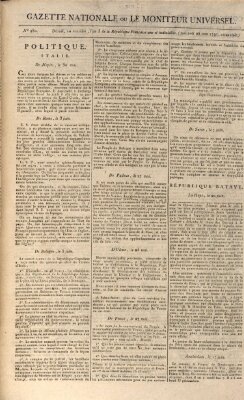 Gazette nationale, ou le moniteur universel (Le moniteur universel) Mittwoch 28. Juni 1797