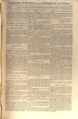 Gazette nationale, ou le moniteur universel (Le moniteur universel) Dienstag 4. Juli 1797