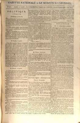 Gazette nationale, ou le moniteur universel (Le moniteur universel) Mittwoch 5. Juli 1797