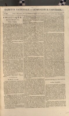 Gazette nationale, ou le moniteur universel (Le moniteur universel) Montag 10. Juli 1797