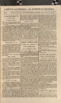 Gazette nationale, ou le moniteur universel (Le moniteur universel) Montag 17. Juli 1797