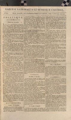 Gazette nationale, ou le moniteur universel (Le moniteur universel) Dienstag 18. Juli 1797