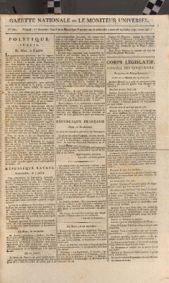 Gazette nationale, ou le moniteur universel (Le moniteur universel) Mittwoch 19. Juli 1797