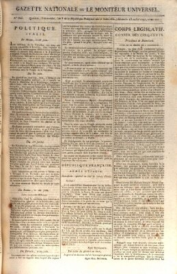 Gazette nationale, ou le moniteur universel (Le moniteur universel) Sonntag 23. Juli 1797