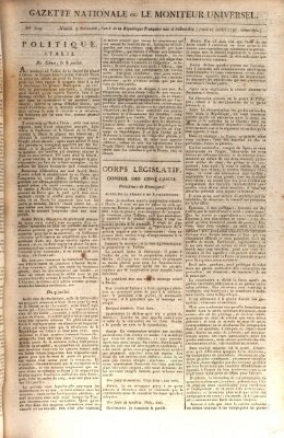 Gazette nationale, ou le moniteur universel (Le moniteur universel) Donnerstag 27. Juli 1797