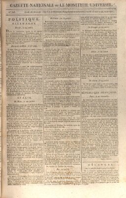 Gazette nationale, ou le moniteur universel (Le moniteur universel) Dienstag 15. August 1797