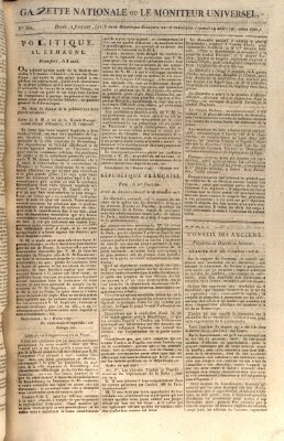 Gazette nationale, ou le moniteur universel (Le moniteur universel) Samstag 19. August 1797