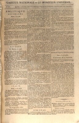 Gazette nationale, ou le moniteur universel (Le moniteur universel) Dienstag 22. August 1797