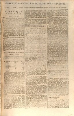 Gazette nationale, ou le moniteur universel (Le moniteur universel) Mittwoch 30. August 1797