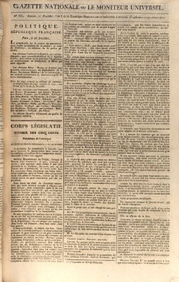 Gazette nationale, ou le moniteur universel (Le moniteur universel) Mittwoch 13. September 1797