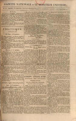 Gazette nationale, ou le moniteur universel (Le moniteur universel) Freitag 6. Oktober 1797