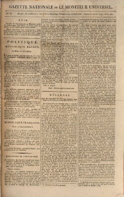 Gazette nationale, ou le moniteur universel (Le moniteur universel) Samstag 21. Oktober 1797