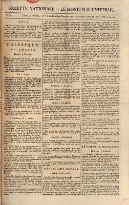 Gazette nationale, ou le moniteur universel (Le moniteur universel) Montag 23. Oktober 1797