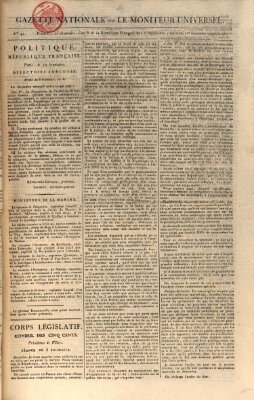 Gazette nationale, ou le moniteur universel (Le moniteur universel) Mittwoch 1. November 1797