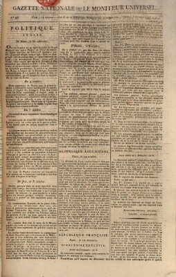 Gazette nationale, ou le moniteur universel (Le moniteur universel) Freitag 3. November 1797