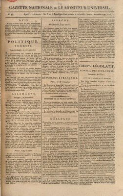 Gazette nationale, ou le moniteur universel (Le moniteur universel) Dienstag 7. November 1797