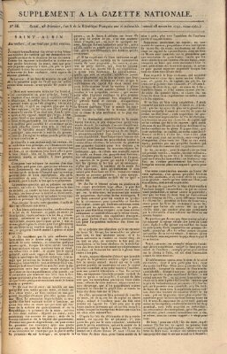 Gazette nationale, ou le moniteur universel (Le moniteur universel) Samstag 18. November 1797