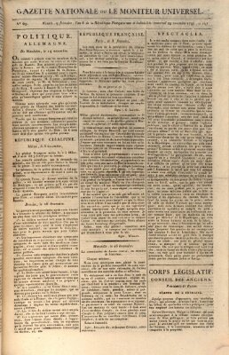 Gazette nationale, ou le moniteur universel (Le moniteur universel) Mittwoch 29. November 1797