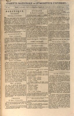 Gazette nationale, ou le moniteur universel (Le moniteur universel) Samstag 2. Dezember 1797