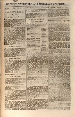 Gazette nationale, ou le moniteur universel (Le moniteur universel) Sonntag 3. Dezember 1797