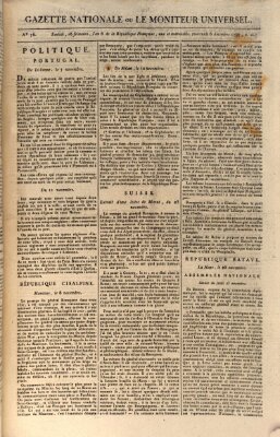 Gazette nationale, ou le moniteur universel (Le moniteur universel) Mittwoch 6. Dezember 1797