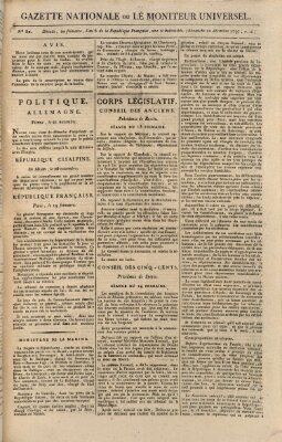 Gazette nationale, ou le moniteur universel (Le moniteur universel) Sonntag 10. Dezember 1797